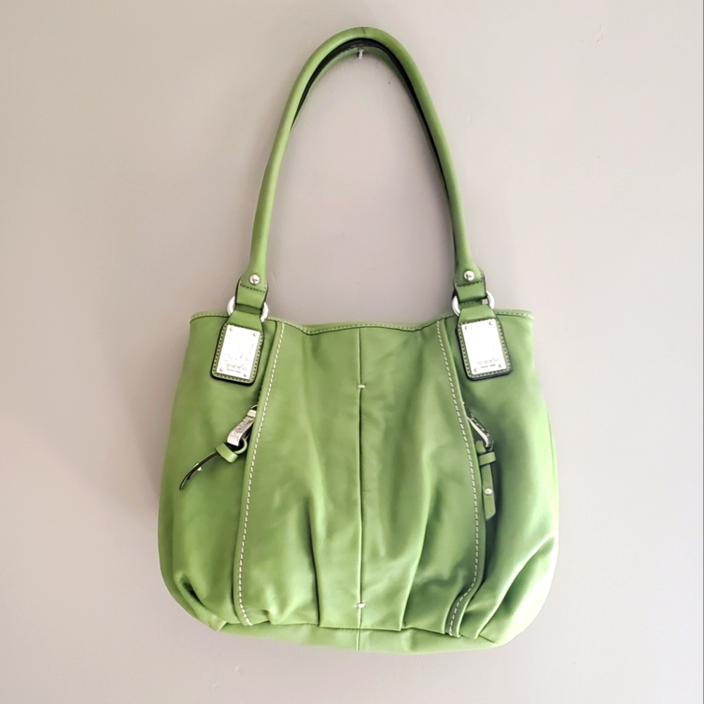 Tignanello leather green purse 